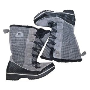 SOREL Joan Of Arctic Waterproof Snow Boots LL2517-052 Faux Fur Suede Women's 8